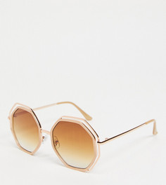 Солнцезащитные очки в золотистой оправе South Beach-Золотистый