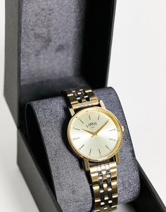 Часы-браслет из комбинированного металла с циферблатом золотого цвета Limit-Золотистый