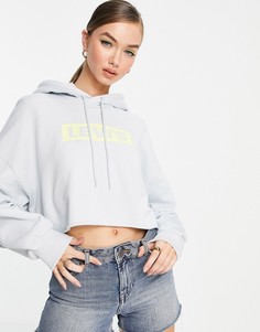 Синий худи с графическим логотипом Levis-Голубой Levis®