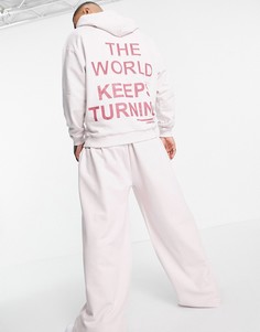 Oversized-худи сиреневого цвета с тисненым логотипом сзади от комплекта ASOS Unrvlld Spply-Фиолетовый цвет