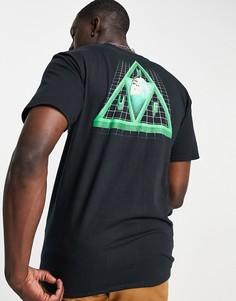 Черная футболка HUF Digital Dream-Черный