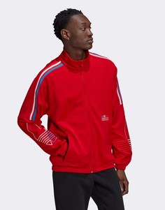Красная спортивная куртка adidas Originals FTO-Красный