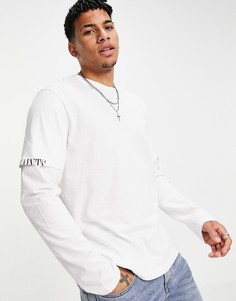 Белая двухслойная футболка AllSaints Haven-Белый