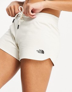 Серовато-белые шорты с графическим принтом логотипа The North Face-Белый