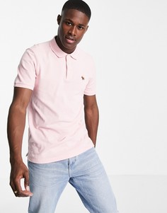 Розовое поло из ткани пике с объемным логотипом Abercrombie & Fitch-Розовый цвет