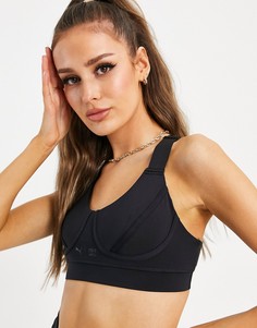 Черный спортивный бюстгальтер со средней степенью поддержки PUMA Training First Mile-Черный цвет