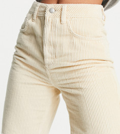 Вельветовые удлиненные шорты цвета экрю в винтажном стиле 90-х Reclaimed Vintage Inspired-Белый