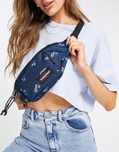 Голубая сумка-кошелек на пояс Eastpak-Голубой