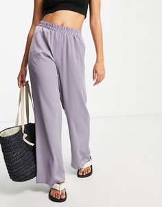 Сиреневые пижамные брюки с широкими штанинами ASOS DESIGN-Фиолетовый цвет