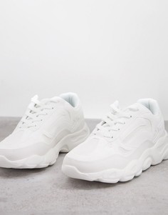 Белые кроссовки на массивной подошве ASOS DESIGN-Белый