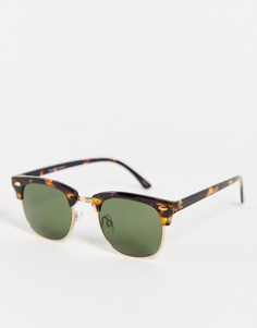 Коричневые солнцезащитные очки в стиле ретро Selected Homme-Коричневый цвет
