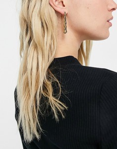 Золотистые серьги Weekday Helin-Золотистый