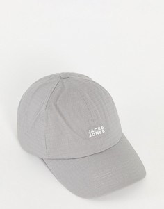 Серая бейсболка с логотипом Jack & Jones-Серый