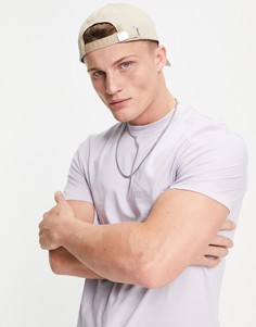 Сиреневая футболка с круглым вырезом из органического хлопка ASOS DESIGN-Фиолетовый цвет