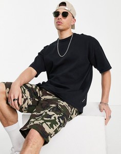 Черная трикотажная oversized-футболка Only & Sons-Черный цвет