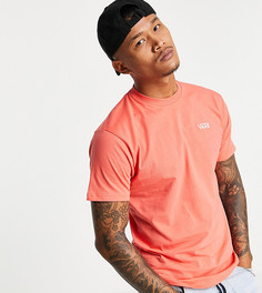 Футболка кораллового цвета с маленьким логотипом Vans – эксклюзивно для ASOS-Розовый цвет