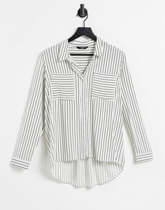 Белая тканая рубашка с длинными рукавами Only Freya-Белый