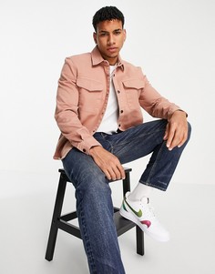 Светло-бежевая рубашка навыпуск River Island-Нейтральный