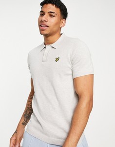 Трикотажная футболка-поло Lyle & Scott-Серый