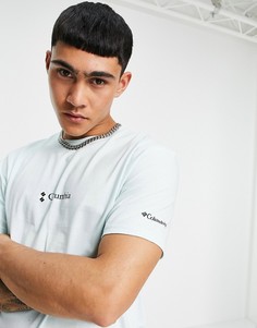 Мятная базовая футболка с логотипом Columbia CSC-Зеленый цвет