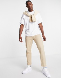 Белая трикотажная oversized-футболка Only & Sons-Белый