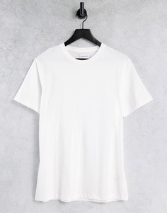 Белая футболка классического кроя Topman-Белый