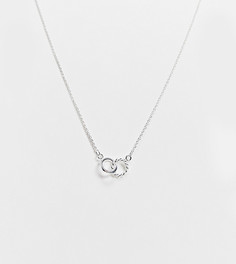 Ожерелье из стерлингового серебра с двойной круглой подвеской Kingsley Ryan-Серебристый