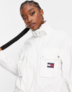 Белая куртка с логотипом Tommy Jeans-Белый