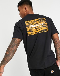 Черная футболка с квадратным логотипом Dickies Quamba-Черный цвет