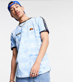 Голубая футболка с принтом тай-дай ellesse Fede – эксклюзивно для ASOS-Голубой