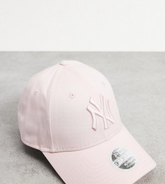 Бледно-розовая кепка с однотонным логотипом NY New Era Exclusive 9Forty-Розовый цвет