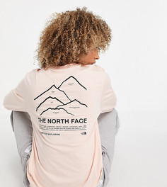 Розовый лонгслив The North Face Peaks – эксклюзивно для ASOS-Розовый цвет