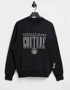 Черный свитшот с логотипом Versace Jeans Couture-Нейтральный