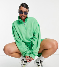 Зеленая олимпийка в стиле 70-х от комплекта ASOS DESIGN Curve-Зеленый цвет