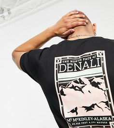 Черная/розовая футболка The North Face Faces эксклюзивно на ASOS-Черный цвет