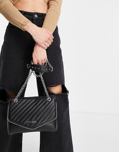Черная стеганая сумка на плечо Steve Madden-Черный цвет