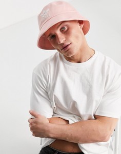 Розовая панама с логотипом-трилистником adidas Originals-Розовый цвет