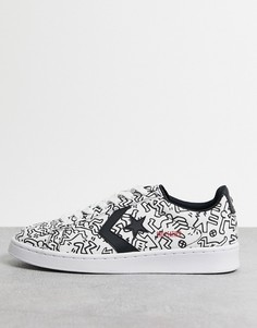 Белые кожаные кеды Converse X Keith Haring Pro-Белый