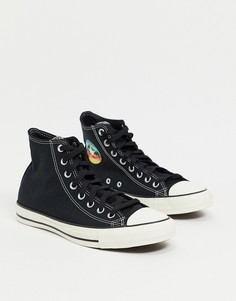 Черные высокие кеды с принтом национального парка Converse Chuck Taylor All Star-Черный цвет