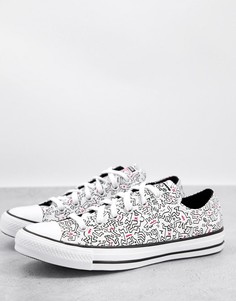 Белые кроссовки Converse X Keith Haring Chuck Taylor All Star Ox-Белый