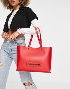 Красная сумка-тоут с бумажником Love Moschino-Красный