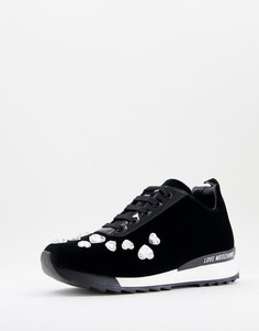 Черные спортивные кроссовки Love Moschino-Черный цвет