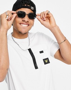 Футболка с карманом на груди Lyle & Scott-Белый