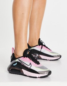 Кроссовки черного и розового цвета Nike Air Max 2090-Черный