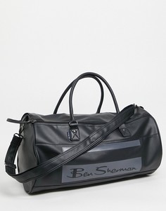 Черная сумка с полосками Ben Sherman-Черный