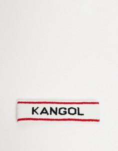Белая спортивная повязка на голову с логотипом Kangol-Белый