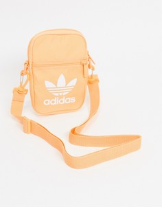 Оранжевая сумка с принтом трилистника adidas Originals-Оранжевый цвет
