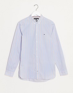 Рубашка узкого кроя в полоску Tommy Hilfiger-Красный