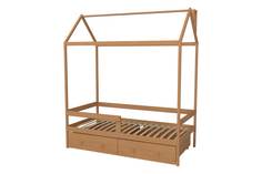 Кровать-домик с бортиком и ящиками Можга Hoff