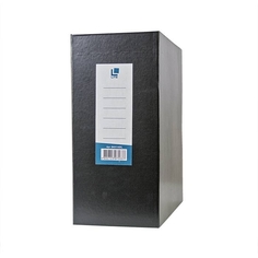Короб архивный "Lite", бумвинил, 140 мм, цвет черный ФАРМ